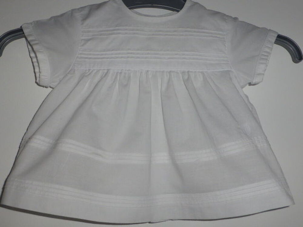 Baby Dior Blouse tunique blanche manches courtes 6 mois Vtements enfants