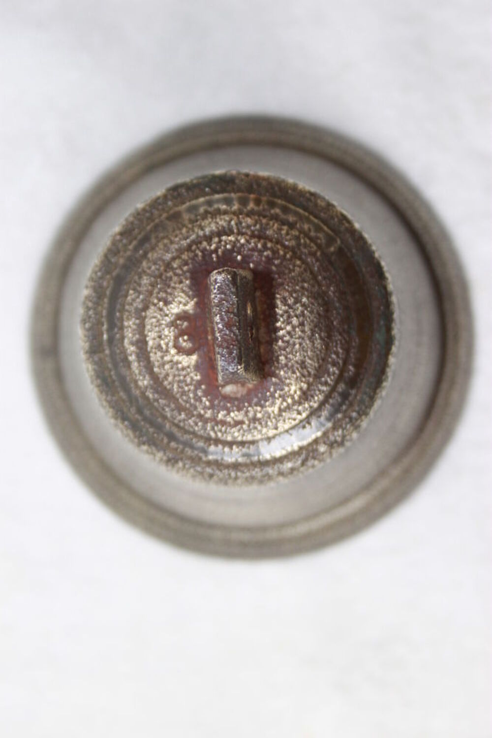Cloche en bronze coul&eacute;e estampill&eacute;e N&deg; 8 Décoration