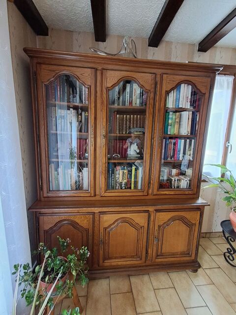 Meuble bibliothèque en chêne massif Fosses (95)