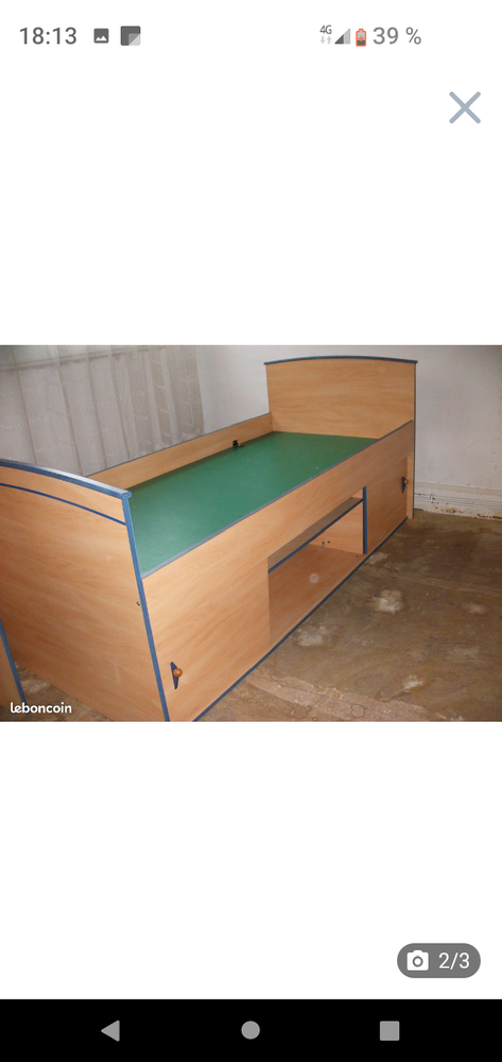 Lit avec bureau assorti Meubles