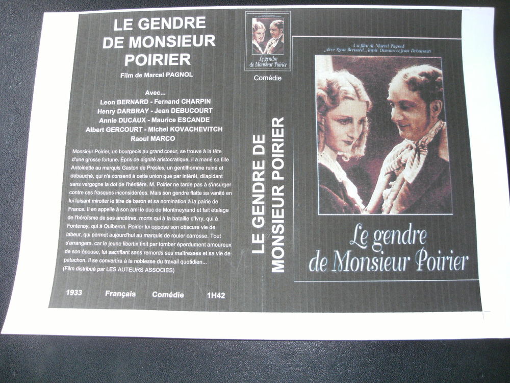 Film : " Le gendre de monsieur Poirier " DVD et blu-ray