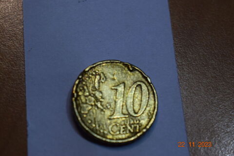 piece de 10 euro cent fautée Fameck (57)
