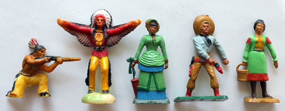 Figurines cowboys et indiens STARLUX CLAIRET Jeux / jouets