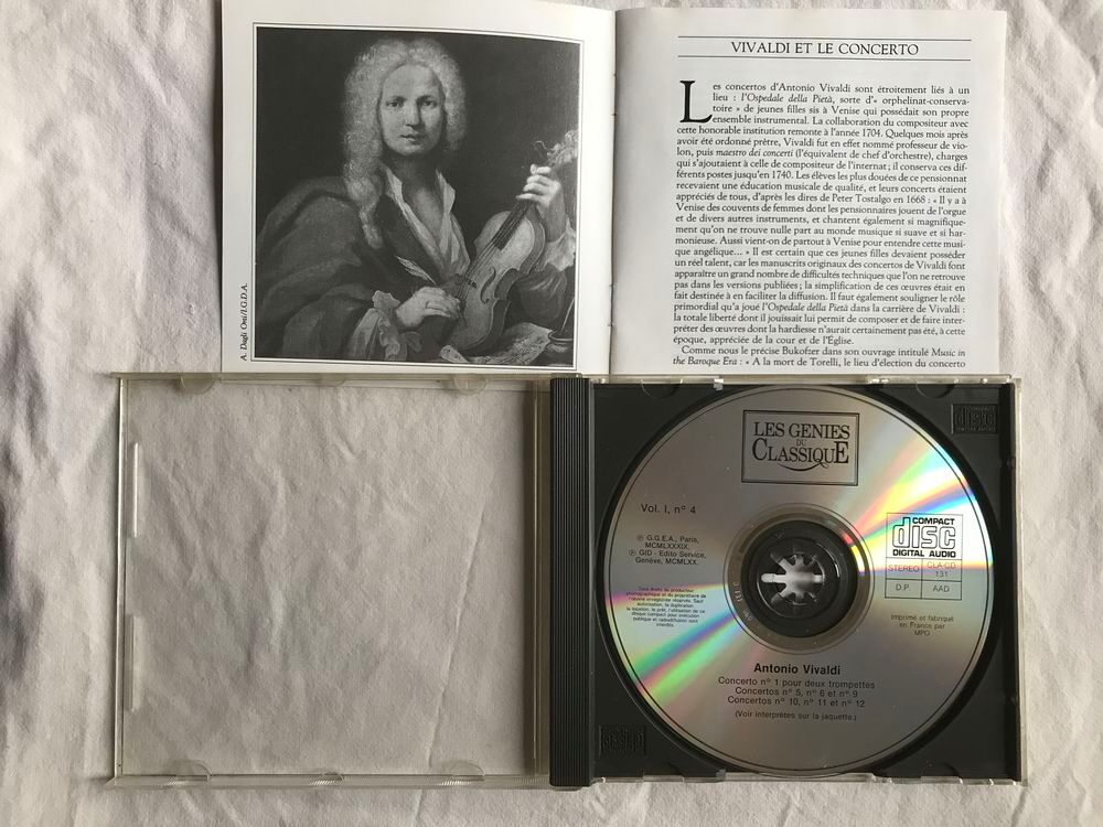 CD Vivaldi Concerto N&deg;1 Pour 2 Trompettes, Concerto... CD et vinyles