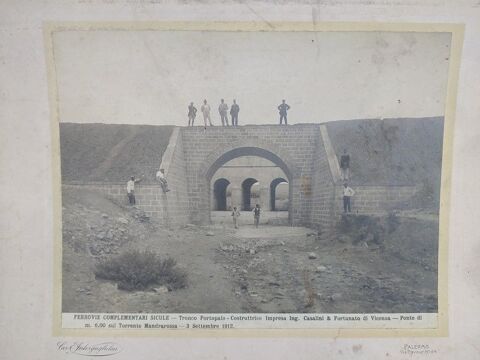 Photographie Eugenio Interguglielmi Chemin de Fer Sicilien 1 Loches (37)