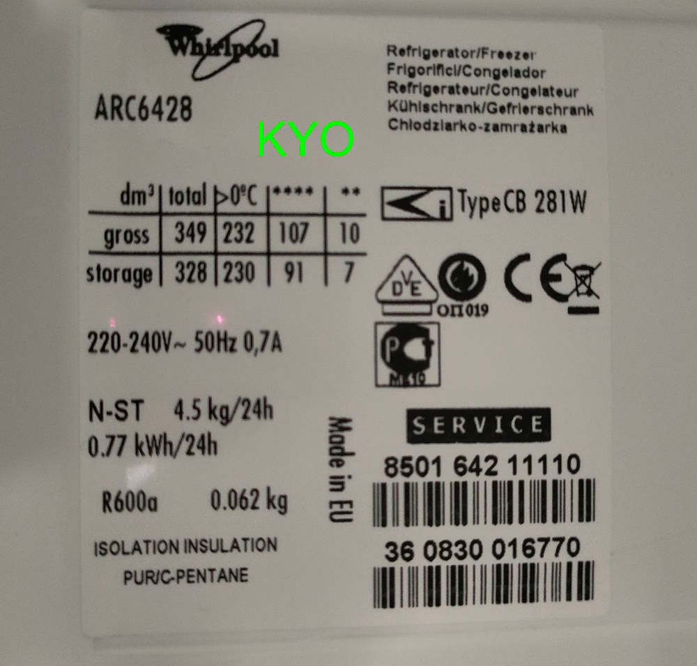 Whirlpool Panier blanc tiroir haut 481241868409-481241848937 Electrom�nager