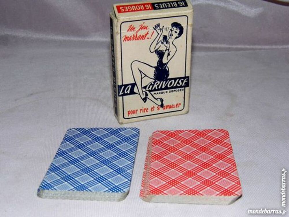 JEU 32 CARTES LA GRIVOISE EROTIQUE COQUIN ann&eacute;e 60 