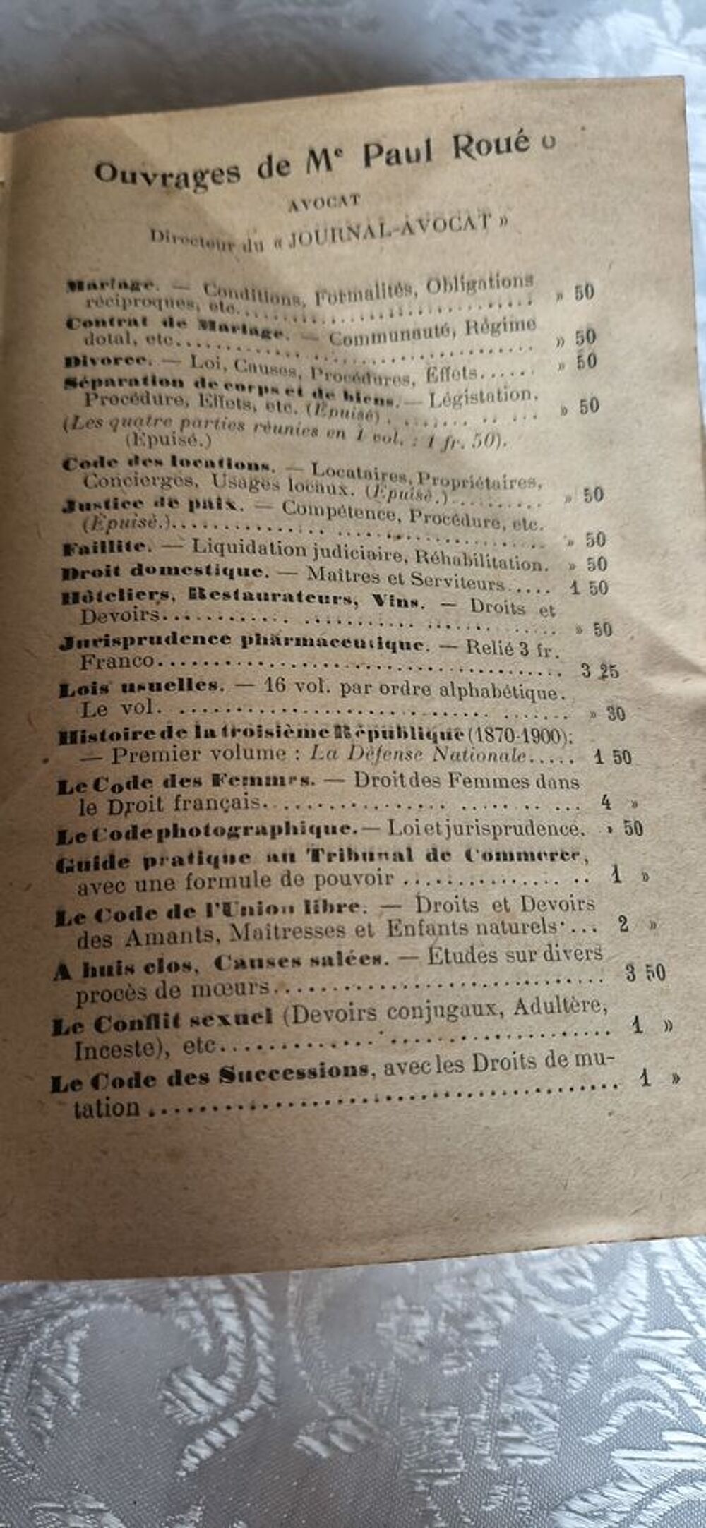 Livre ancien "Lois constitutionnelles et organiques" 