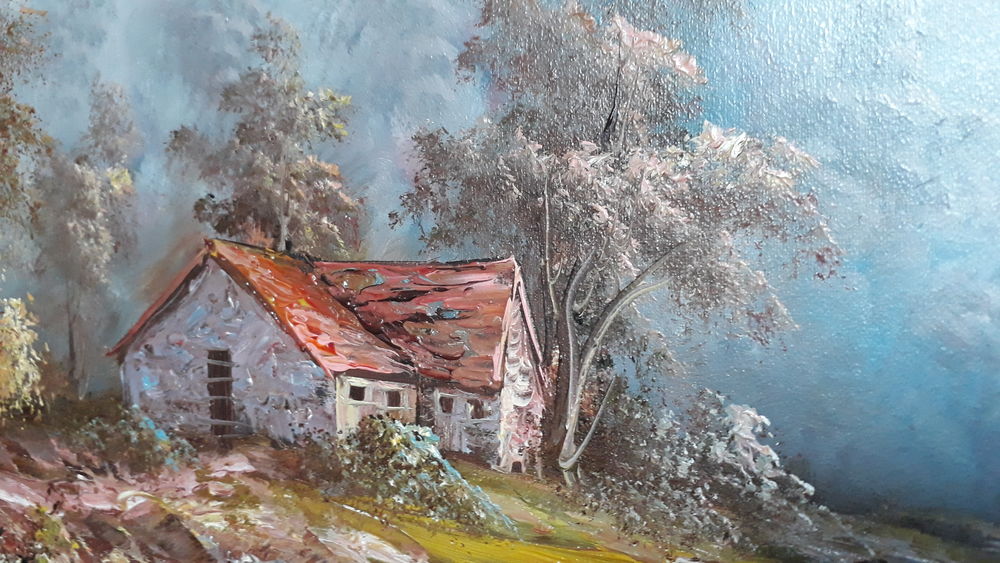 Tableau payasage "A l'aube de l'Automne" Décoration