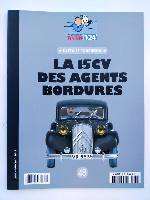 VOITURE DE TINTIN LA N48      LA 15CV DES AGENTS BORDURES   60 Dolus-d'Olron (17)