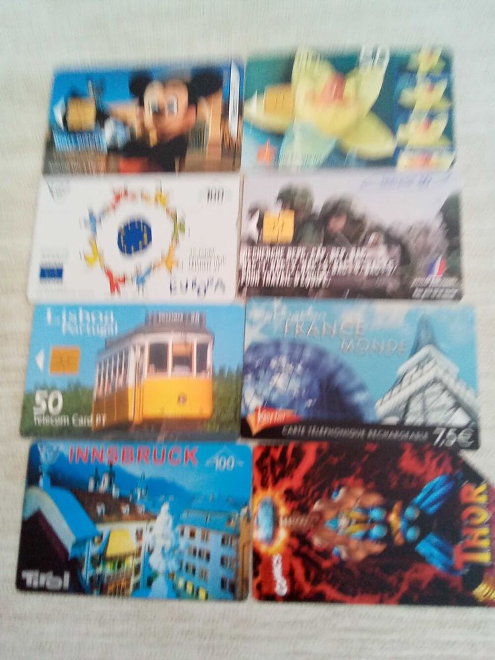 collection carte t&eacute;l&eacute;phonique 
