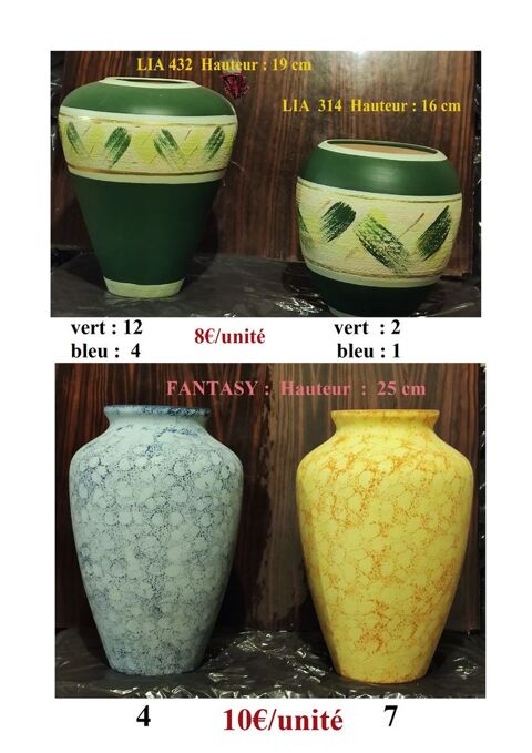 127 Vases décoratif en céramique 1000€ Ploemeur (56)