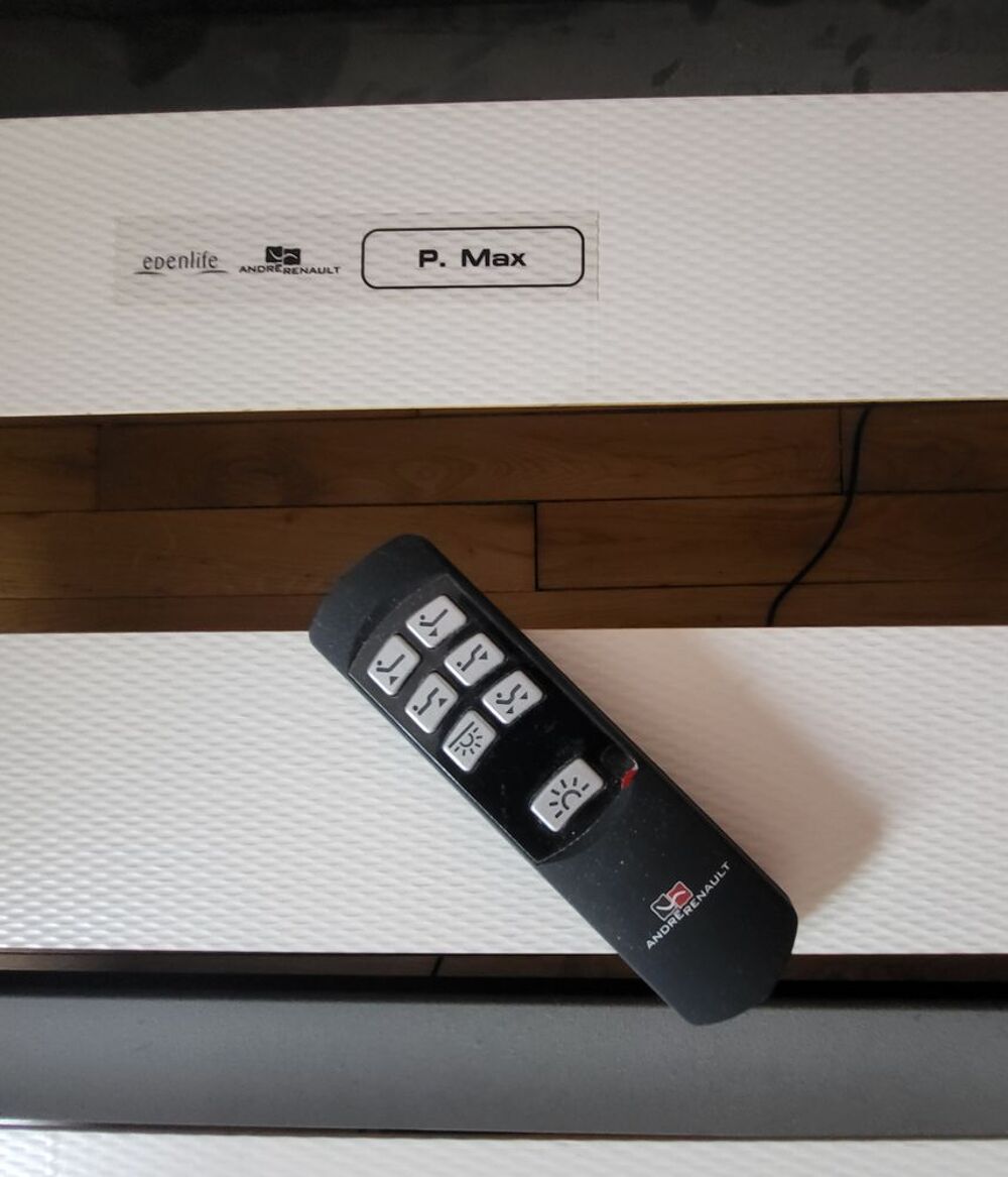 Sommier &eacute;lectrique en 140 Haut de gamme avec t&ecirc;te de lit Meubles