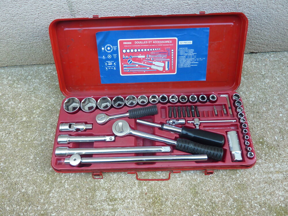 Un coffret &agrave; cliquet 52 pi&egrave;ces Bricolage