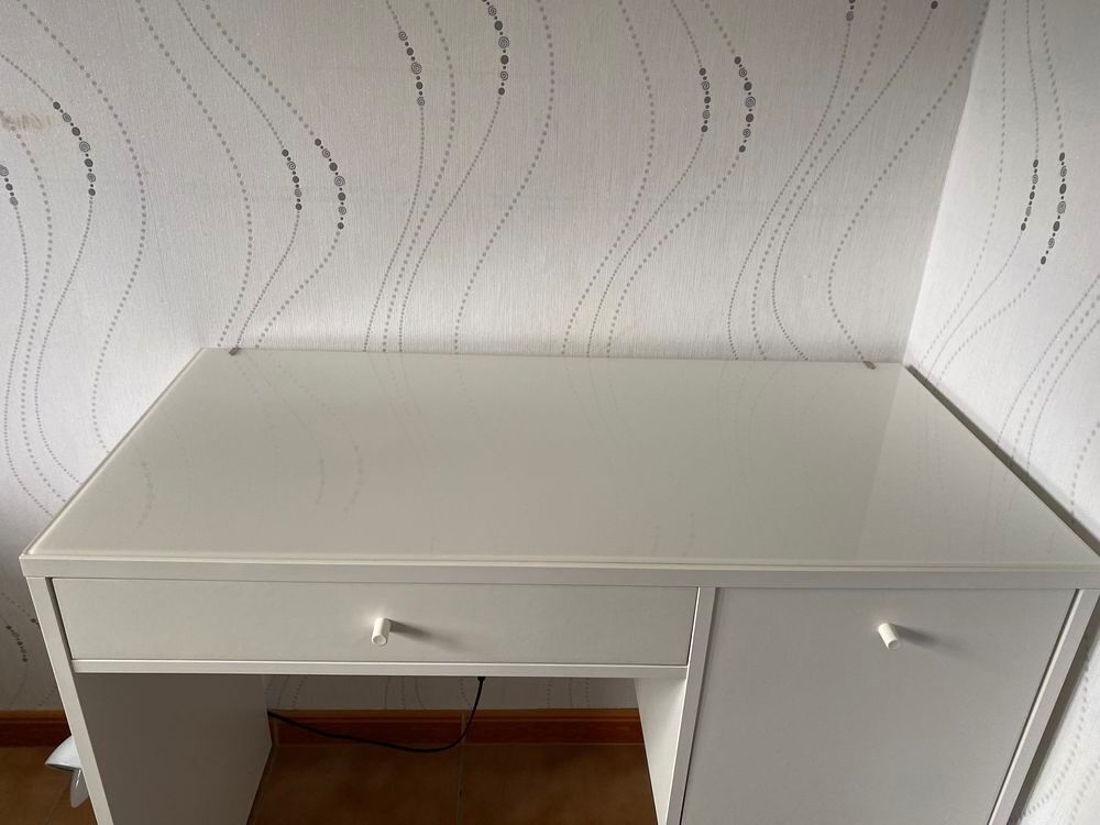 Coiffeuse blanche Ikea SYVDE Meubles
