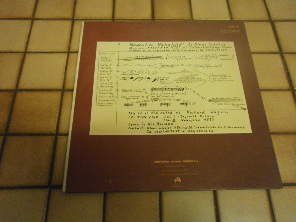Klaus SCHULZE - Album Vinyle 33 T - Pressage Original VIRGIN CD et vinyles