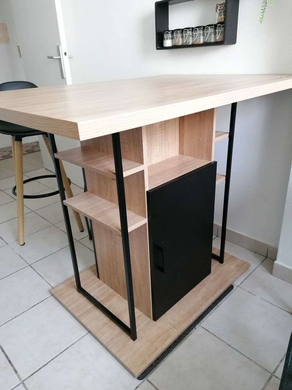 ilot de cuisine plus 4 tabourets Meubles