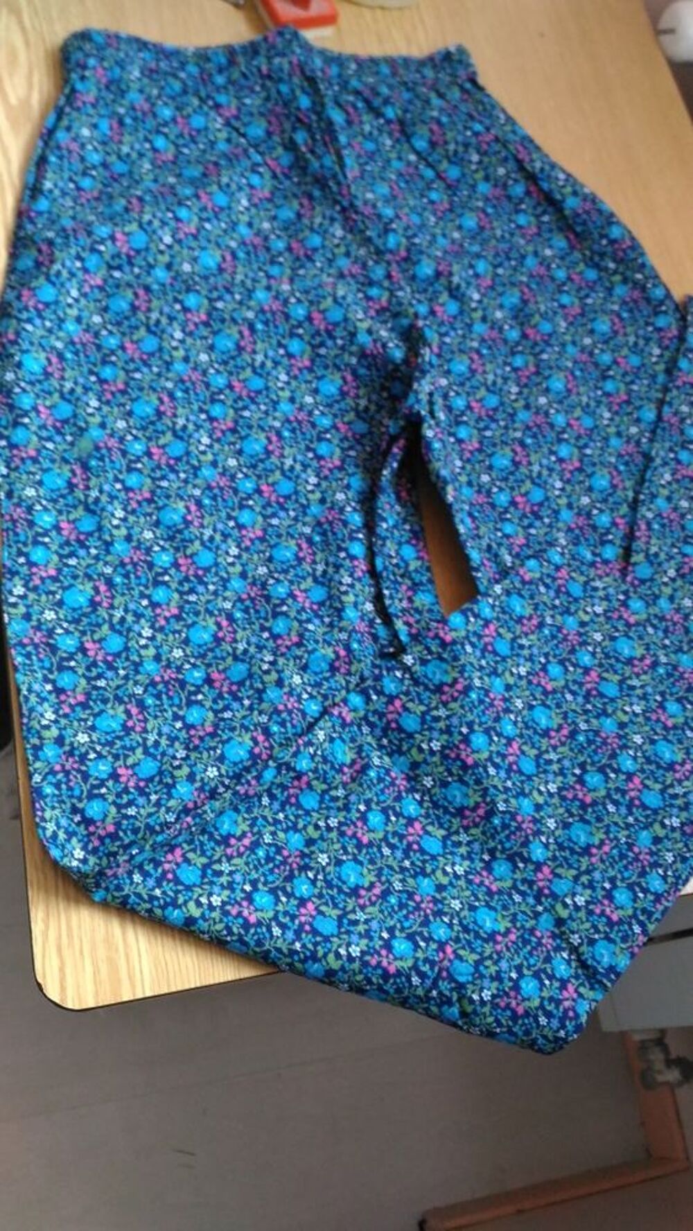 pantalon femme bleu Vêtements
