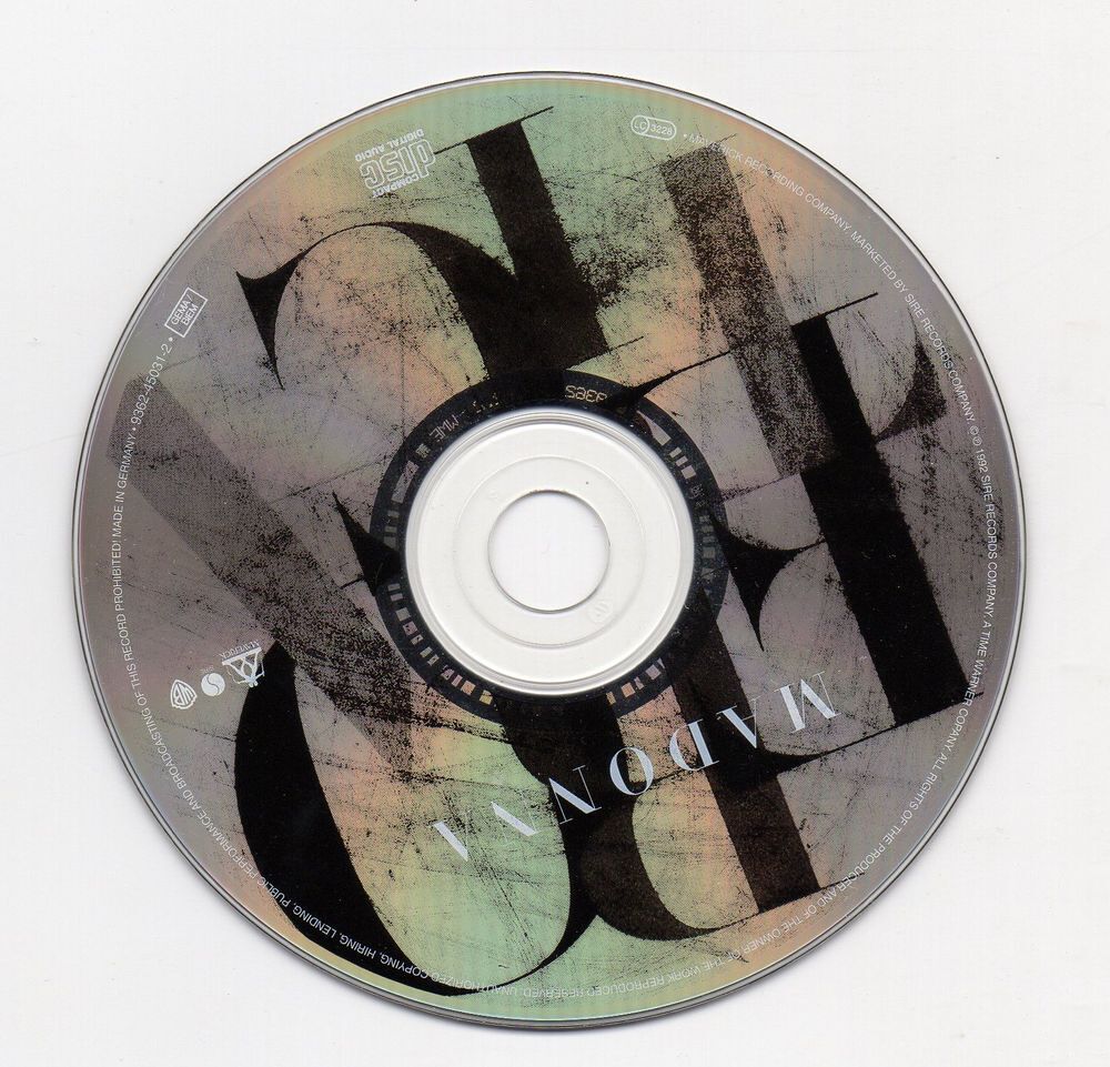 Madonna - Erotica 1992 CD et vinyles