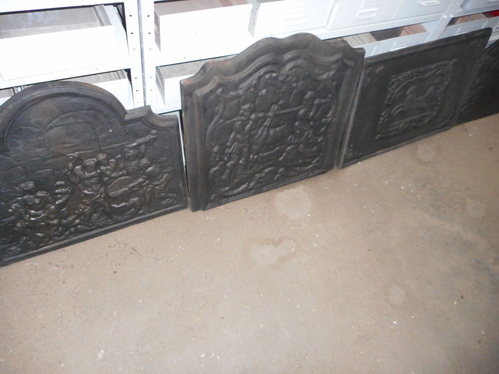 plaque fonte de chemin&eacute;e vendu au poids Décoration
