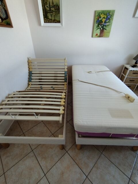 lits jumeaux �lectriques � lattes avec matelas 200 Lu�on (85)