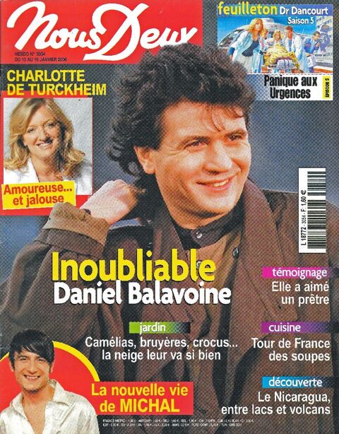 NOUS DEUX Magazine n3054 2006  Charlotte DE TURCKHEIM  2 Castelnau-sur-Gupie (47)