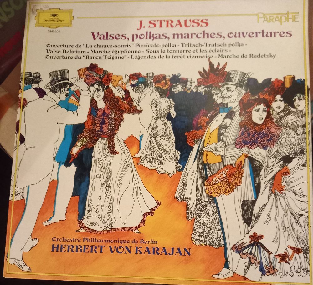 J. STRAUSS / VALSES.POLKAS.MARCHES.OUVERTURES./ DISQUE 33 TO CD et vinyles