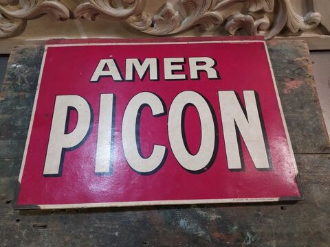Ancien Porte Menu Publicitaire Amer Picon 40 Loches (37)