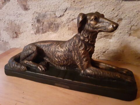 Sculpture Chien Lévrier FLORO Paris 60 Sainte-Colombe (46)