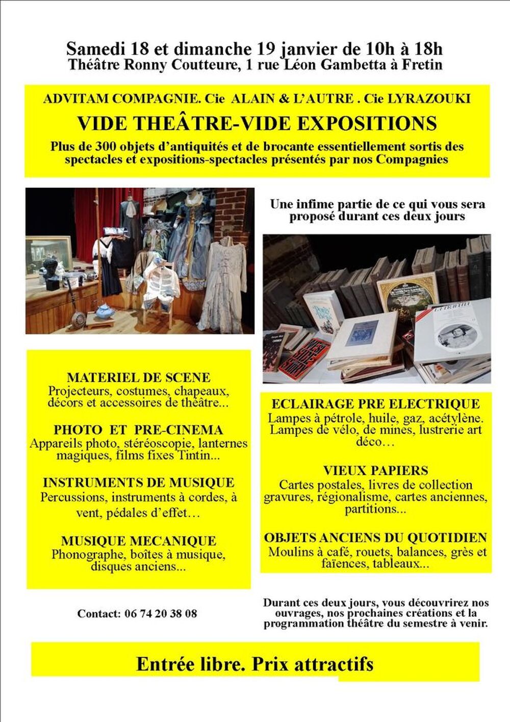 Vide Th&eacute;&acirc;tre. Vide Collections. 