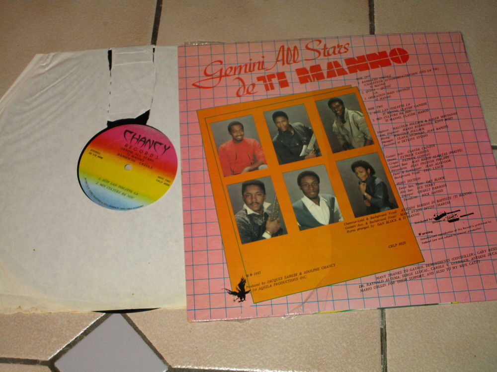 VINYLE GEMINI ALL STARS BAMDOCHE CREOLE 1985 CD et vinyles