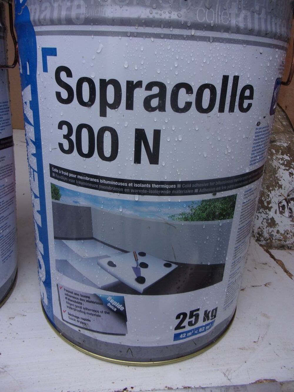 Colle &agrave; froid Sopracolle 300 N Seau de 25kg Bricolage