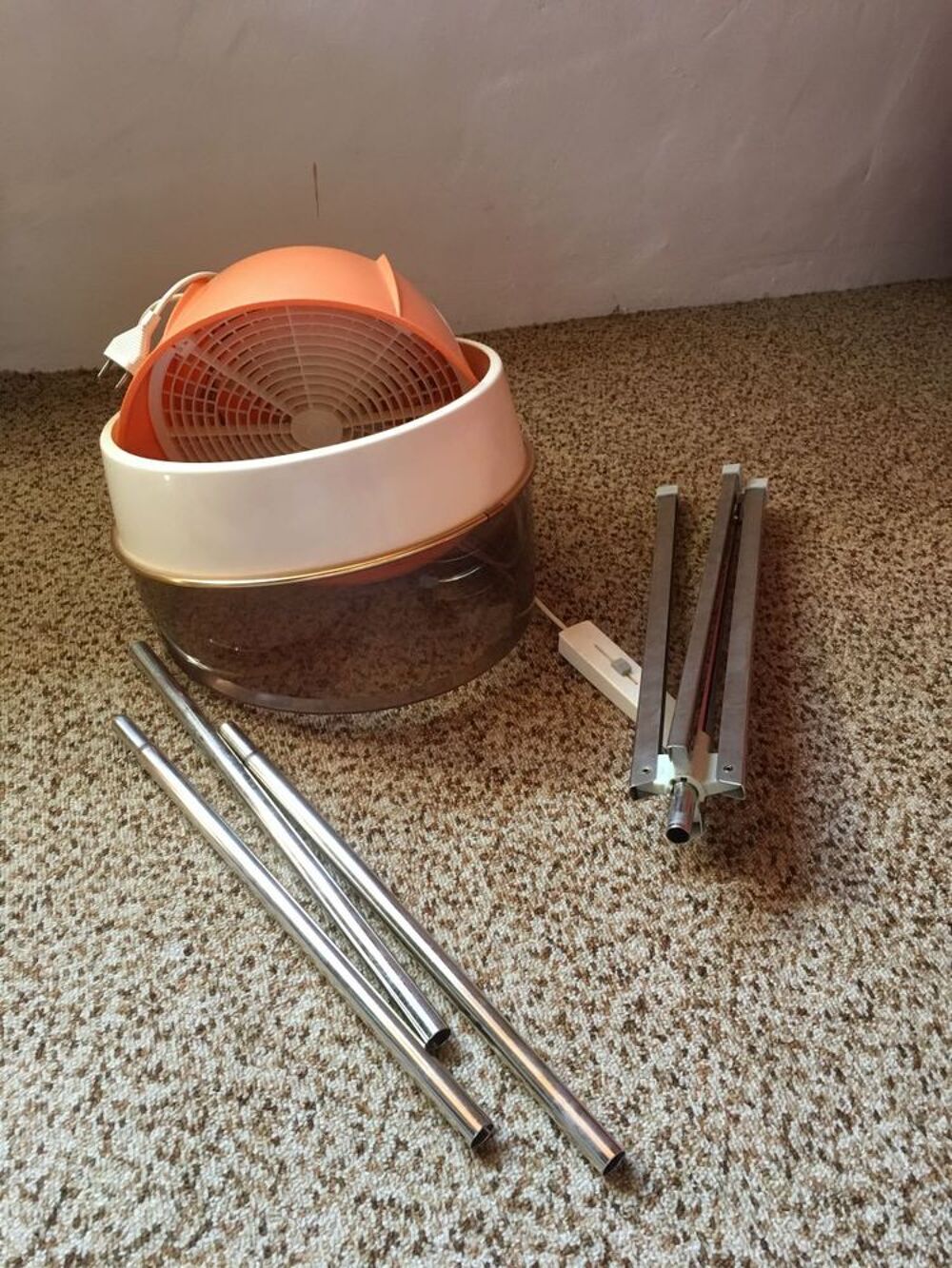 Ancien casque seche cheveux "calor" france des annee 60.70 