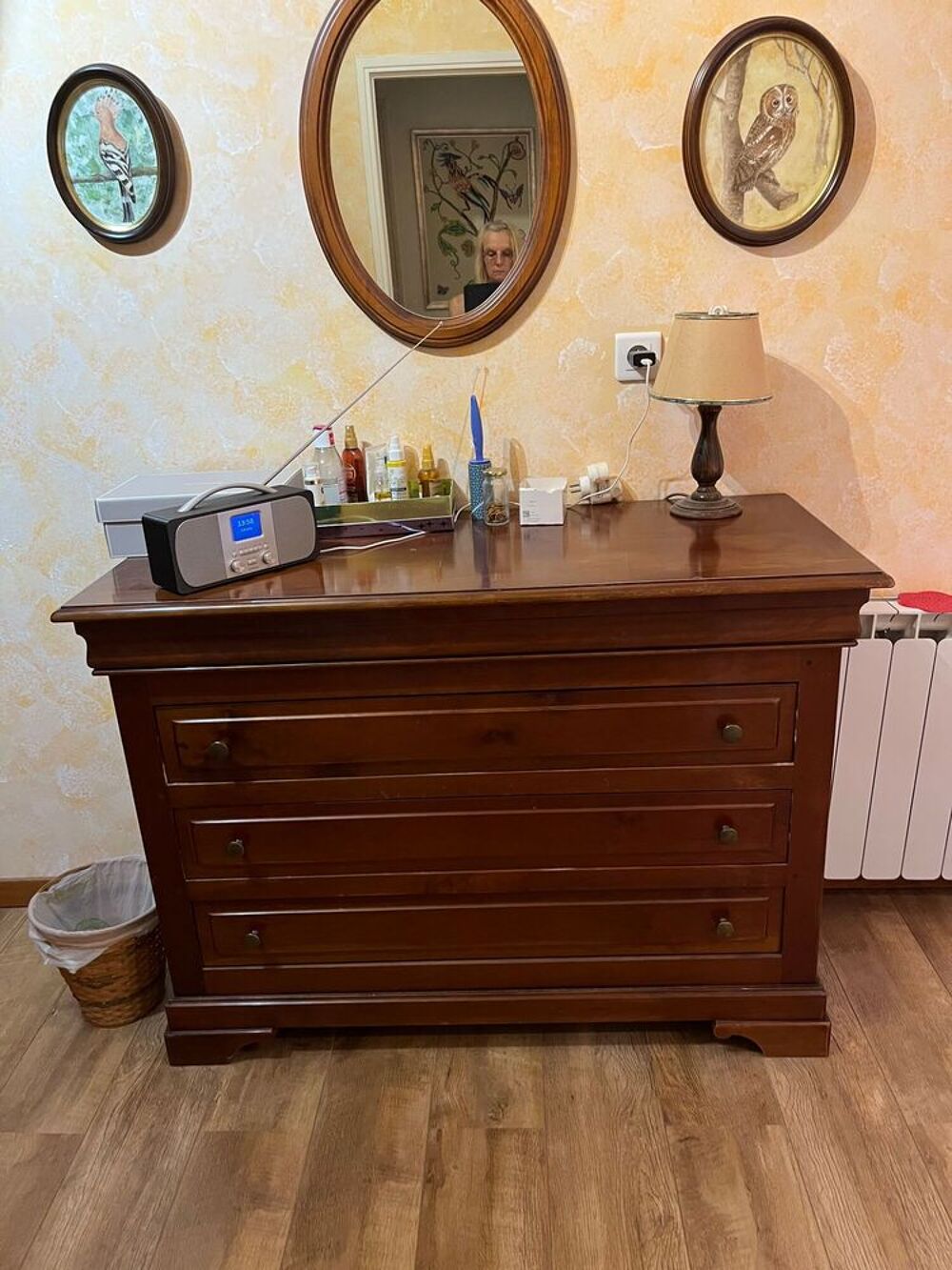 Chambre compl&egrave;te en merisier Meubles