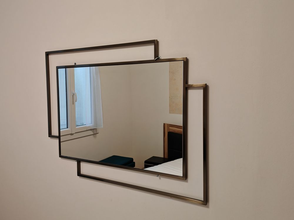Miroir entourage laiton Décoration