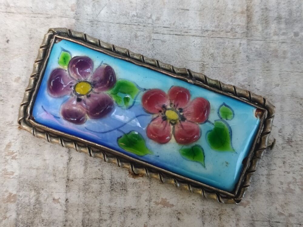 Bijou Broche &Eacute;maux du Vivarais 