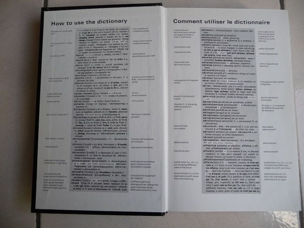 Dictionnaire HARRAP'S Compact Bilingue Anglais-Fran&ccedil;ais Livres et BD