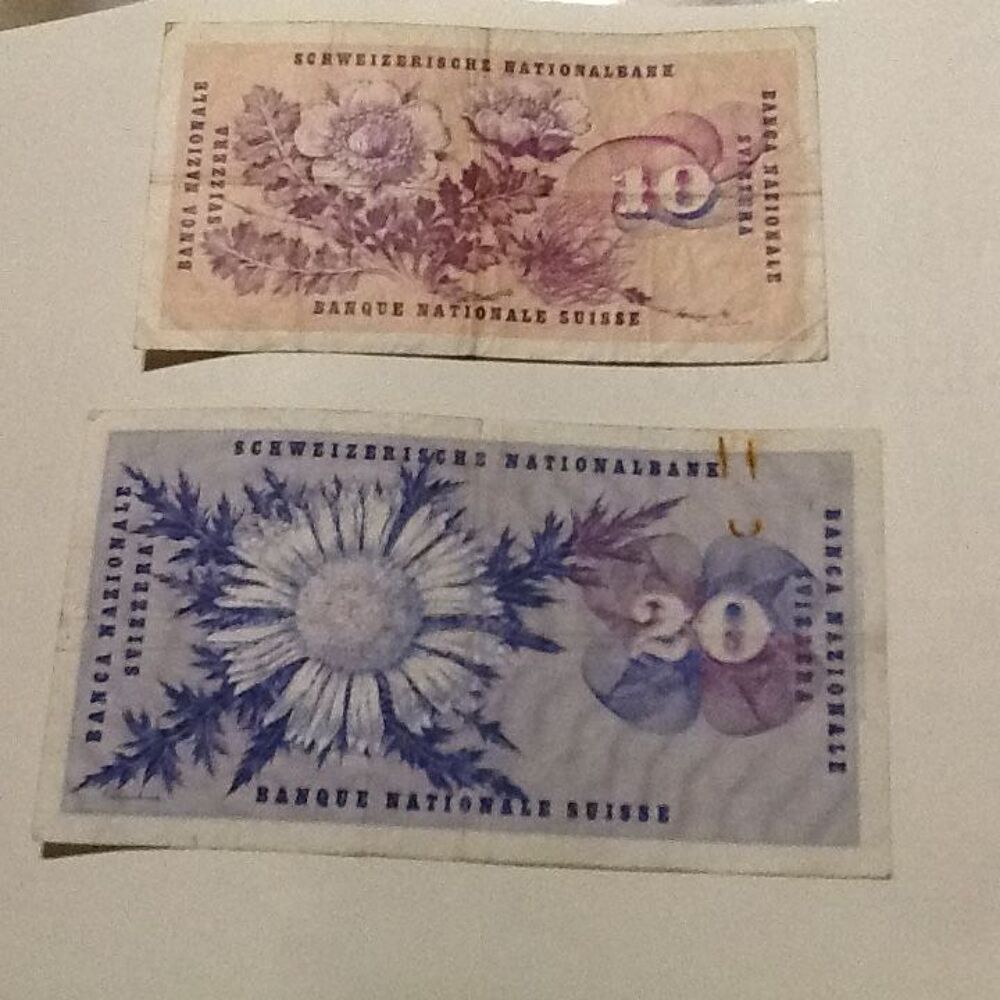 Billets de banque suisse 