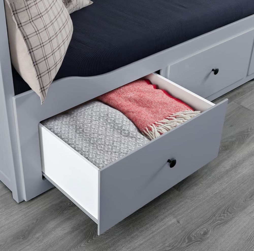 Lit banquette Hemnes 2 places (structure+2matelas ) Meubles