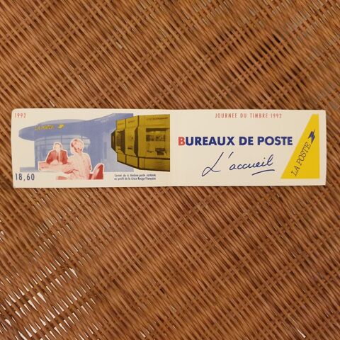 Carnet 6 timbres journe du timbre 1992 L'accueil Yvert BC27 5 Antony (92)