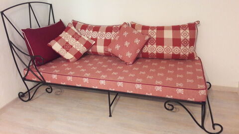 Lit ancien berg�re en fer forg� 200 Labenne (40)