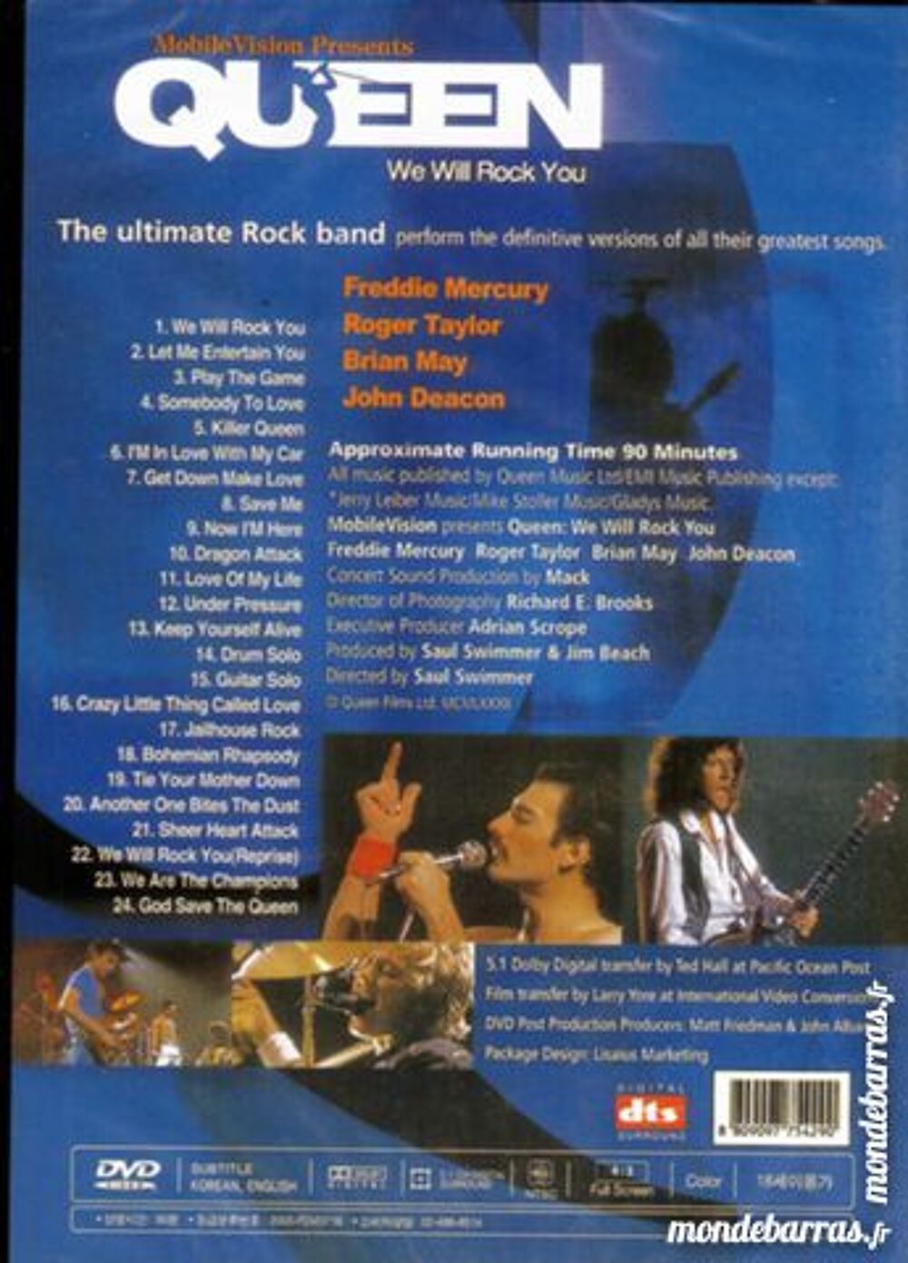 QUEEN WE WILL ROCK YOU DVD et blu-ray