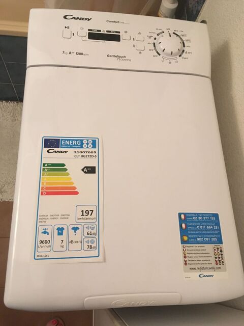 Machine  laver Candy Comfort Line 7kg 160 Collioure (66)