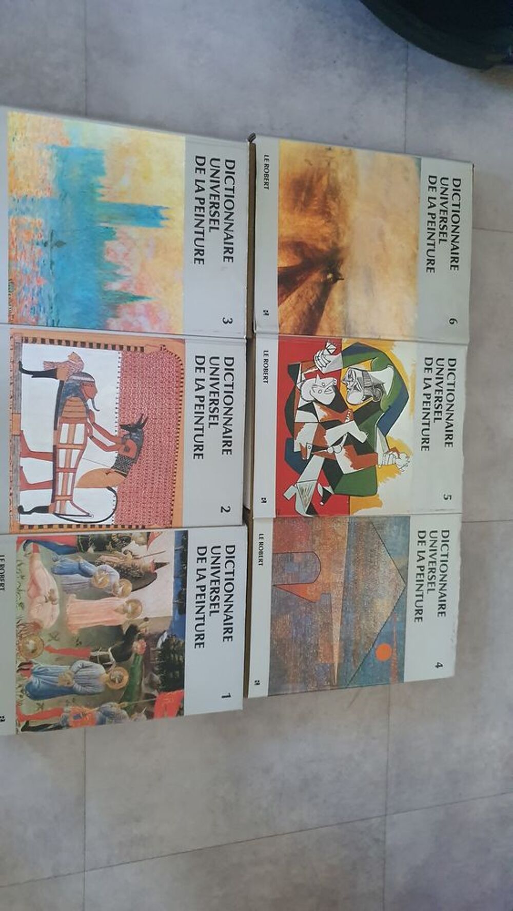 Dictionnaire universel de la peinture en 6 volumes Décoration