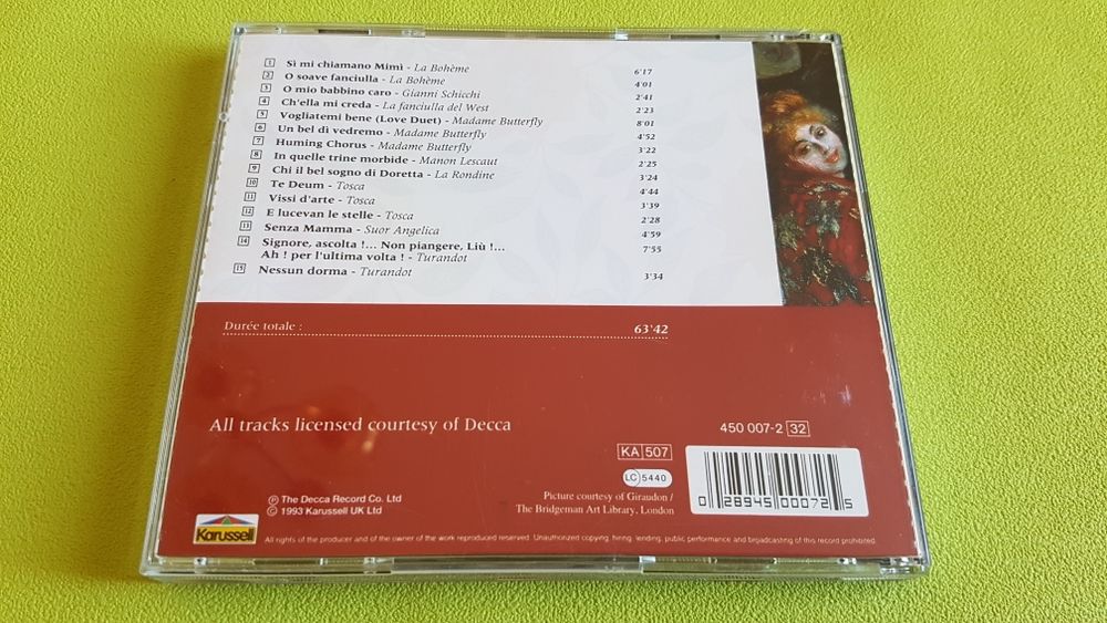 PUCCINI CD et vinyles
