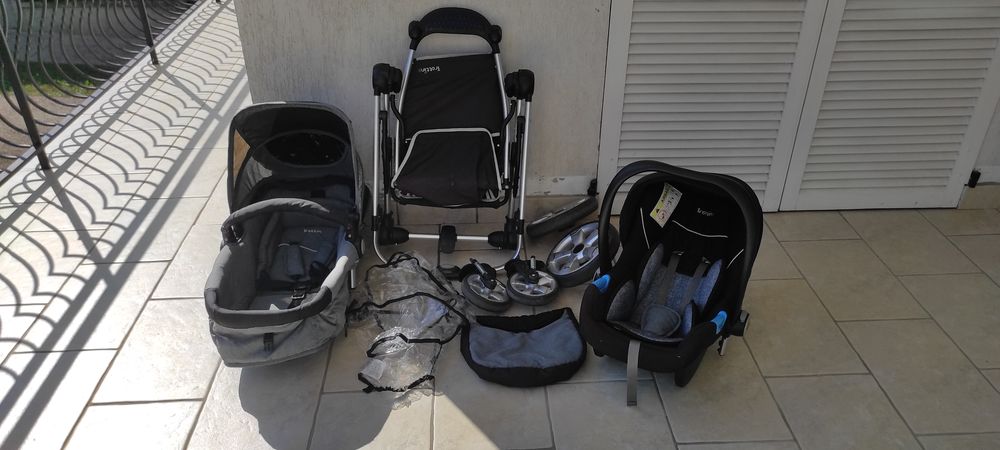 TROTTINE Poussette + hamac + nacelle - combin&eacute; 3 en 1 Puériculture