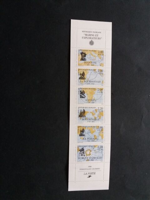 Timbres de France clbres navigateurs 4 Angers (49)