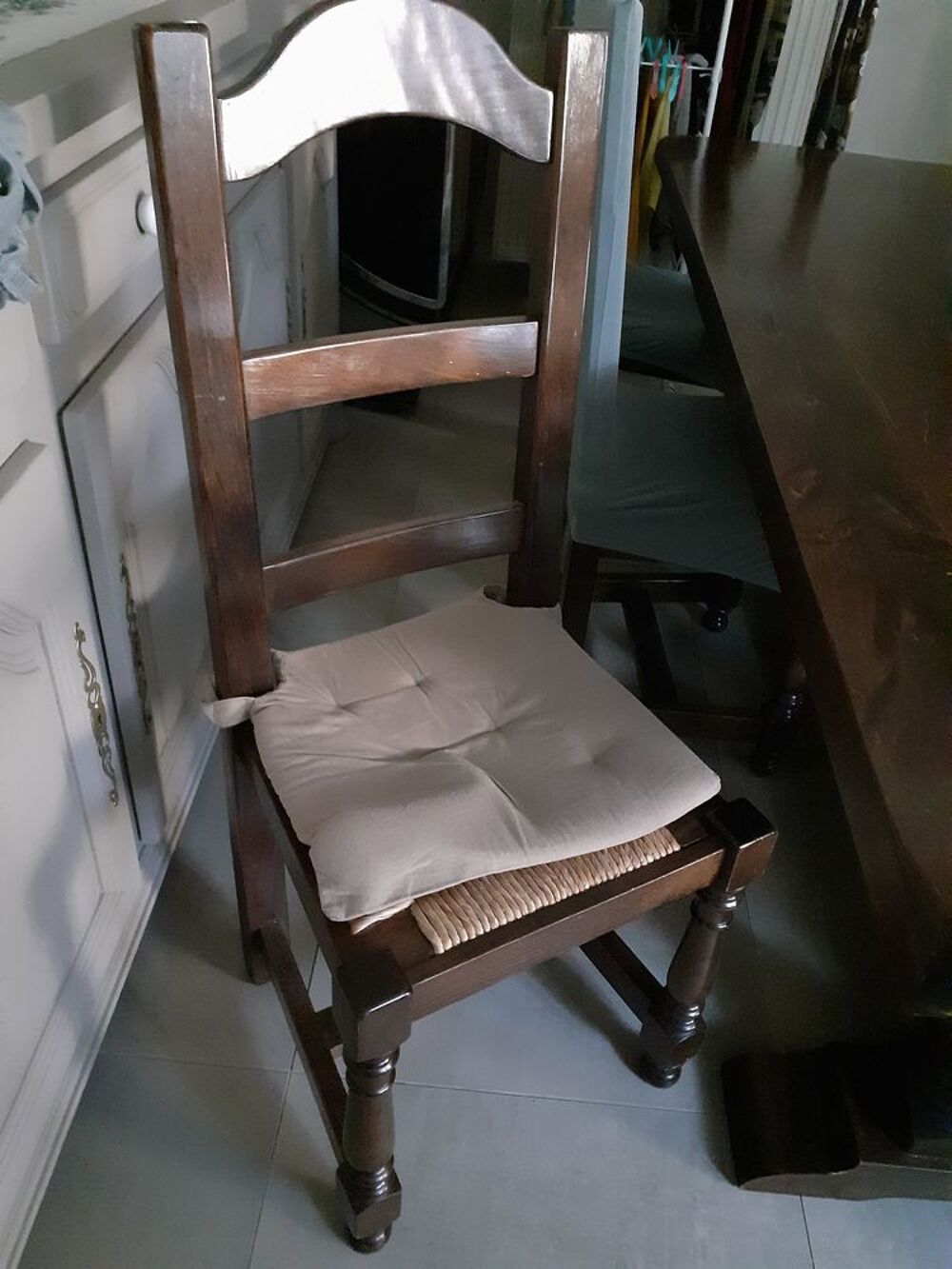 Table de 200 et 6 chaises bois brut Meubles