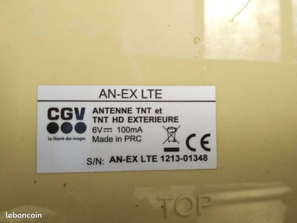 Antenne Plate CGV TNT hertzienne An ex lte Bricolage