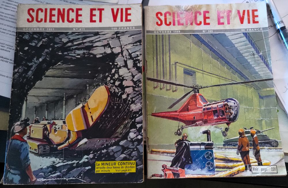 lot de 6 revues "Sciences &amp; vie" tr&egrave;s anciennes Livres et BD